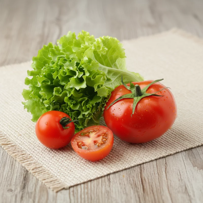 alface tomate