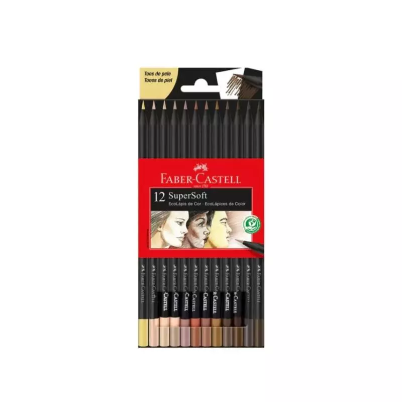 COLOR FABER-CASTELL TONOS PIELX12