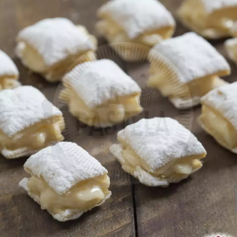 Milhojitas con crema pastelera