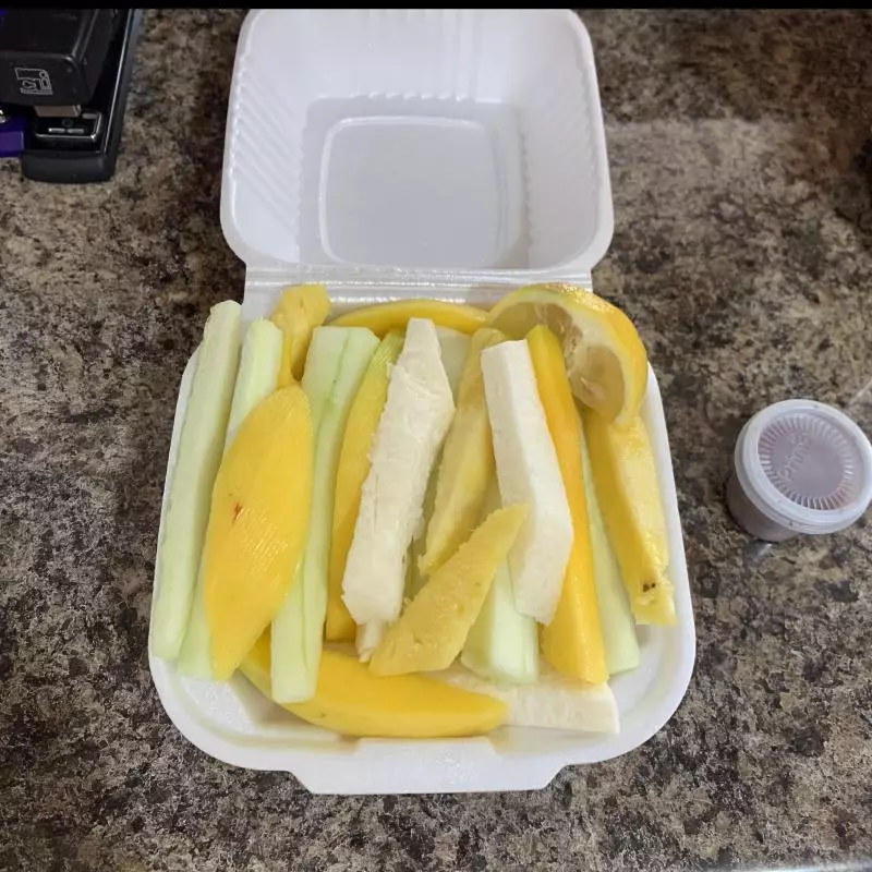 Pico de gallo en plato