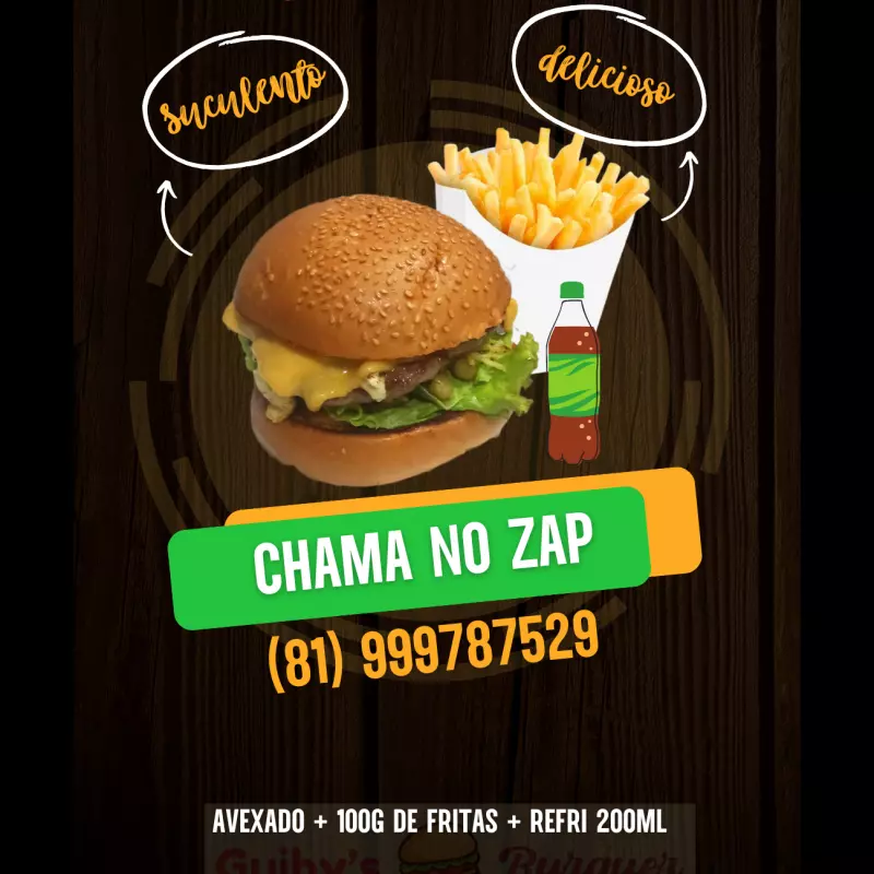 Oferta do dia (Avexado+fritas+refri)