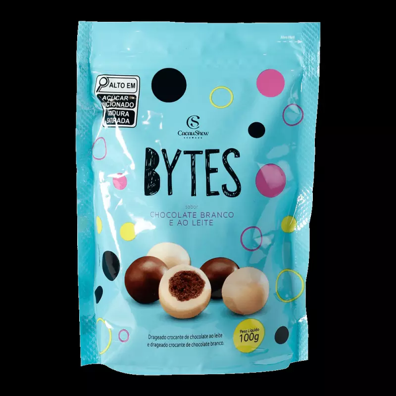 Bytes de choc. ao leite e branco