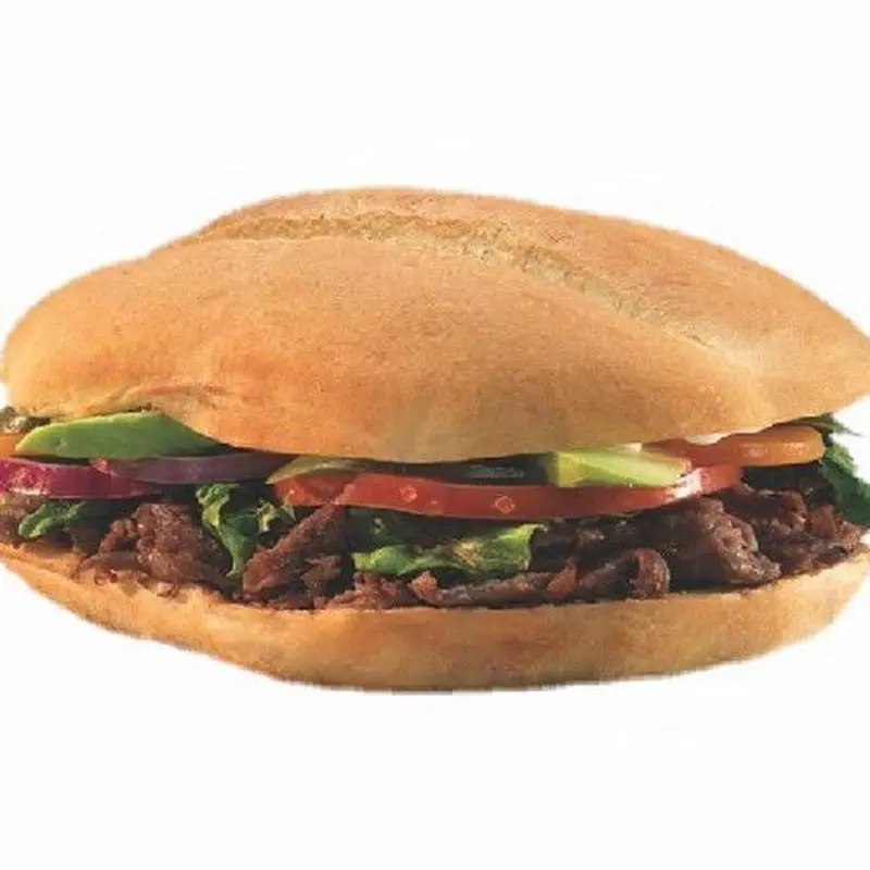 Torta Arrachera, chorizo y queso