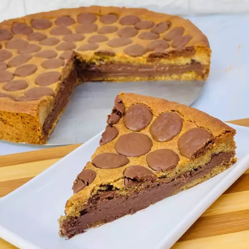 Torta Cookie com Nutella