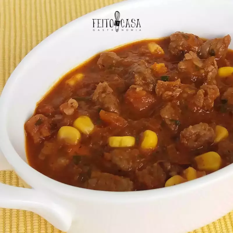 Picadinho filé mignon c/milho verde