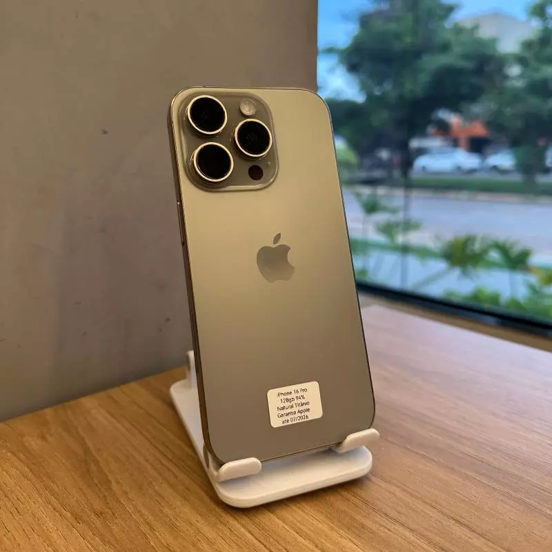 16 PRO 128GB NATURAL TITÂNIO