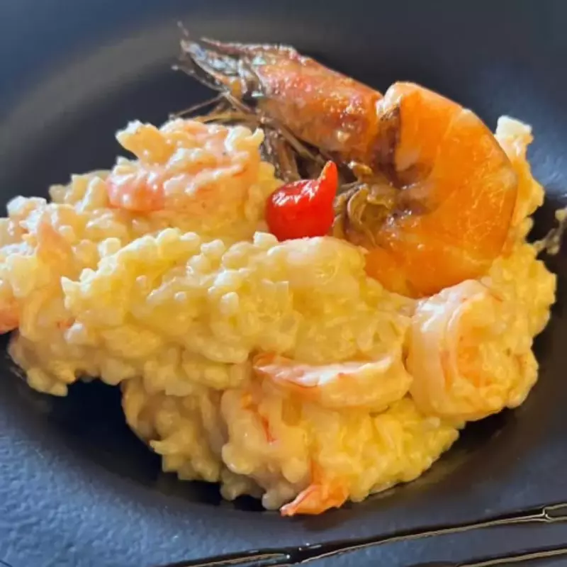 RISOTO AO LIMÃO SICILIANO C/ CAMARÃO