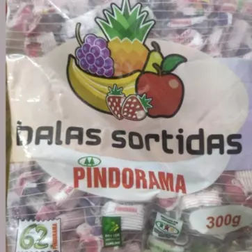 Bala Pindorama frutas 250g  🍓🍍🍏🥥