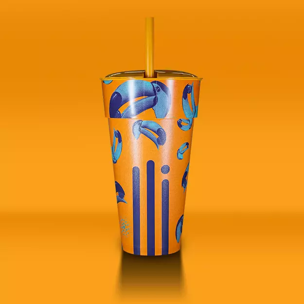 Copo Colecionável Amarelo Drip