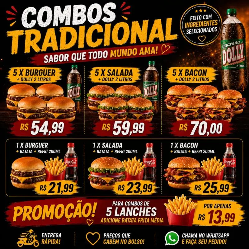 Combo Hamburguer tradicional