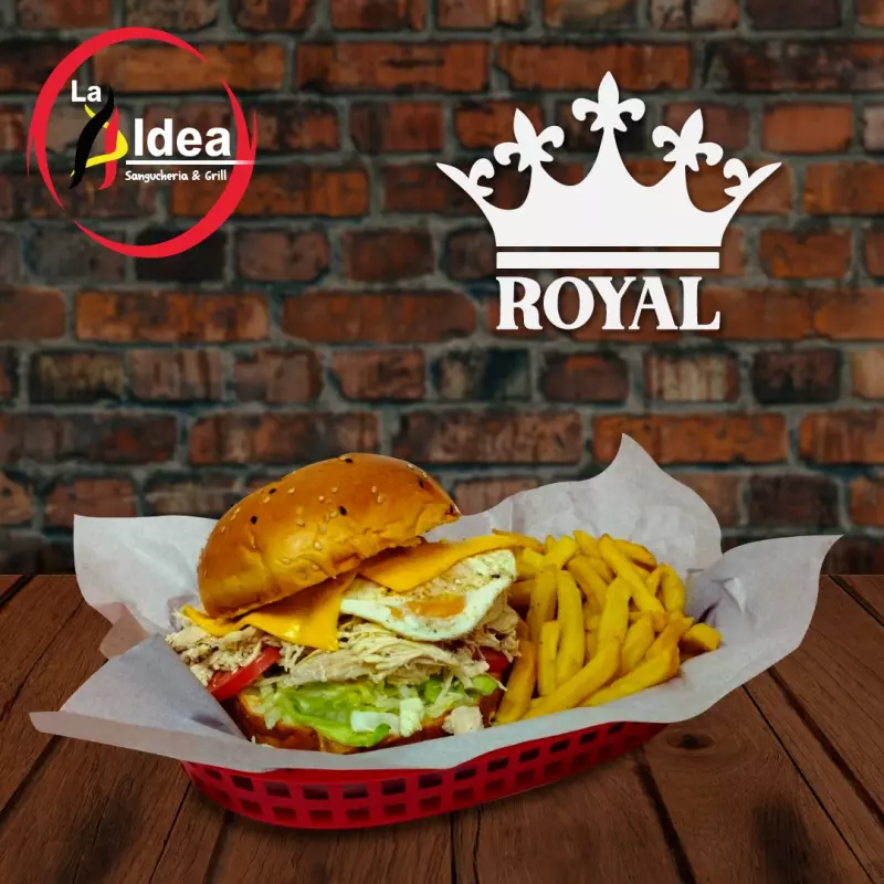 Pan con Pollo Royal