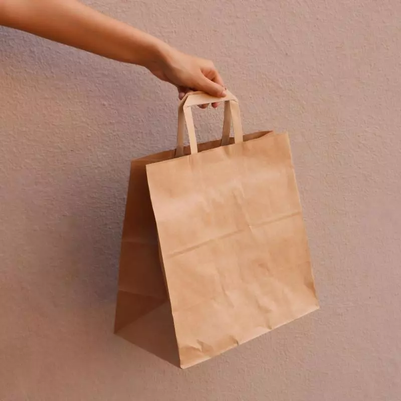 Bolsa Kraft asa 30x30 ECOGREEN