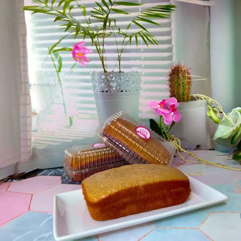 Cake con monk fruit y yogurt