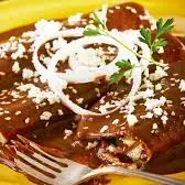 ENCHILADAS DE MOLE POBLANO