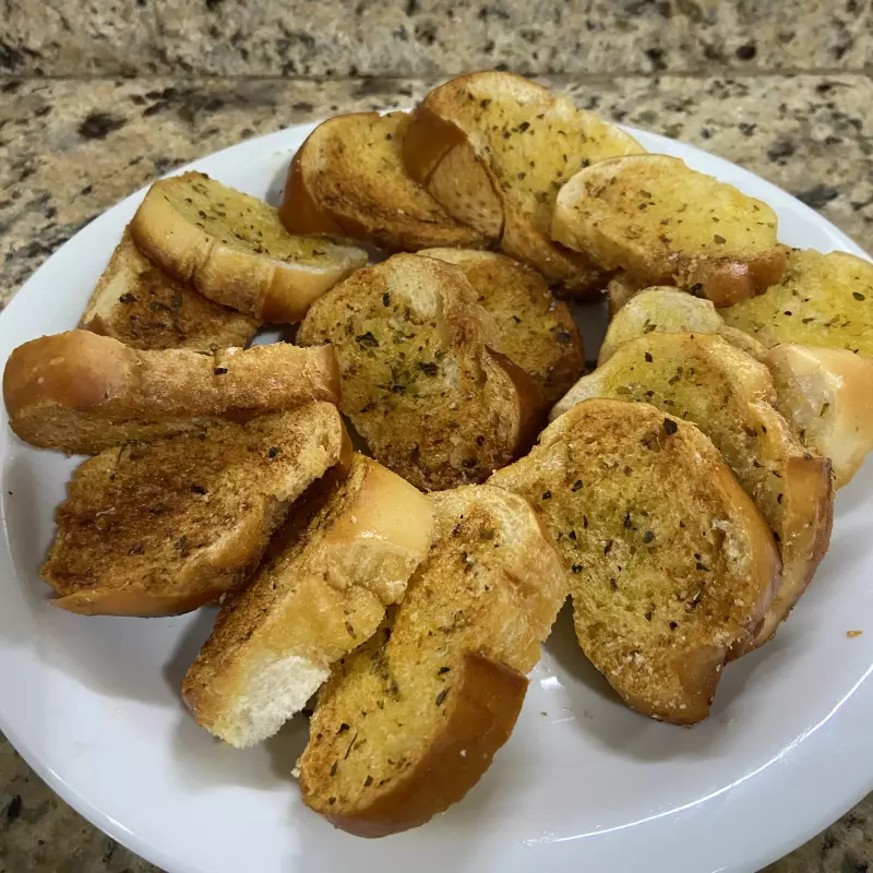 Porção de torradas