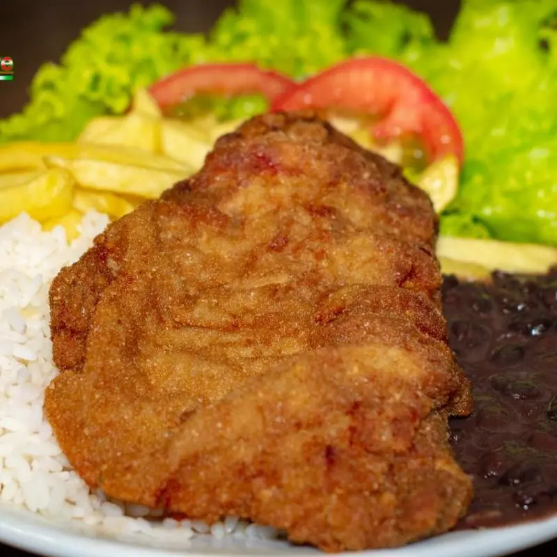 Bife de gado a milanesa