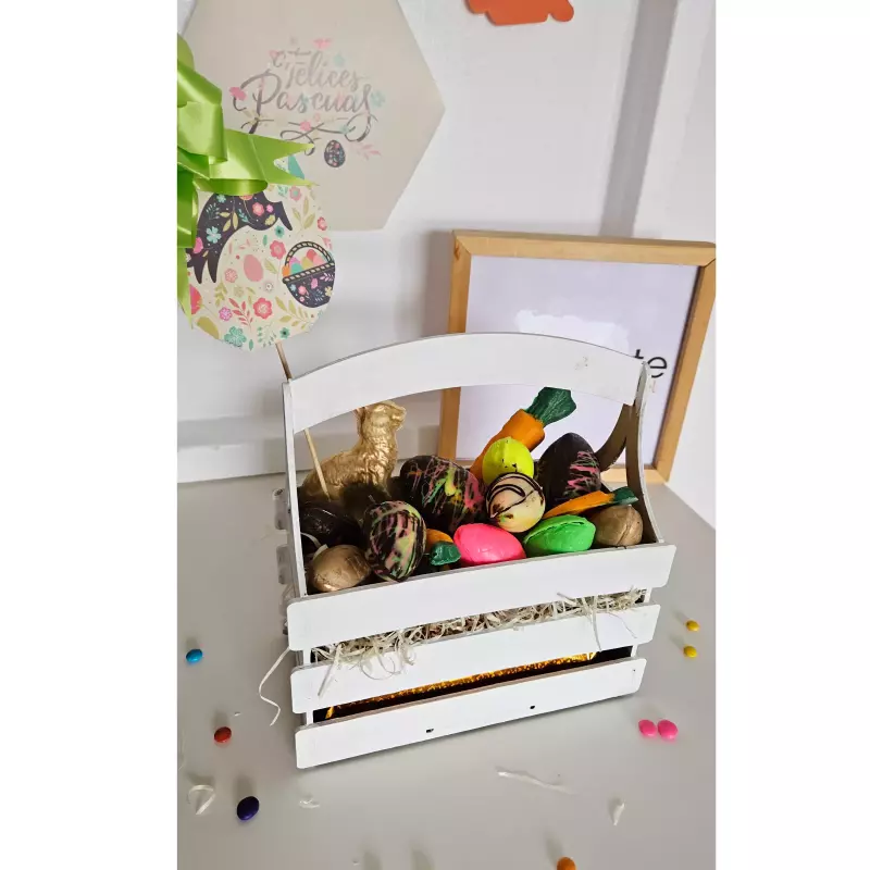 Cesta MDF + Docena de huevos