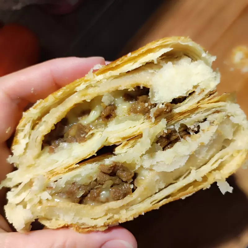 Folhado de PTS sabor picanha