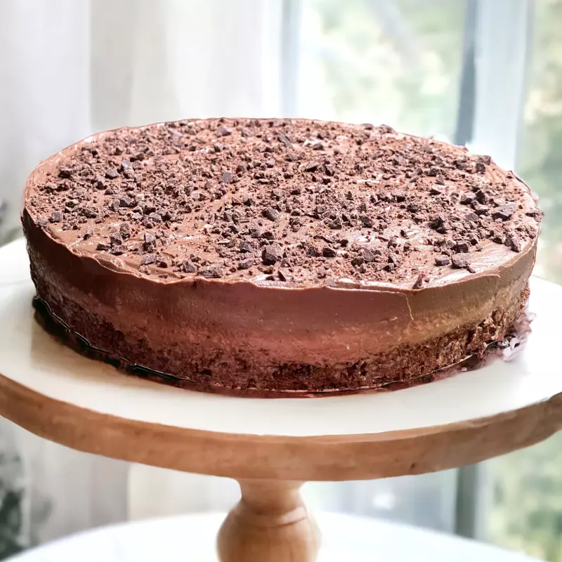 Bolo Brownie com brigadeiro LOWCARB