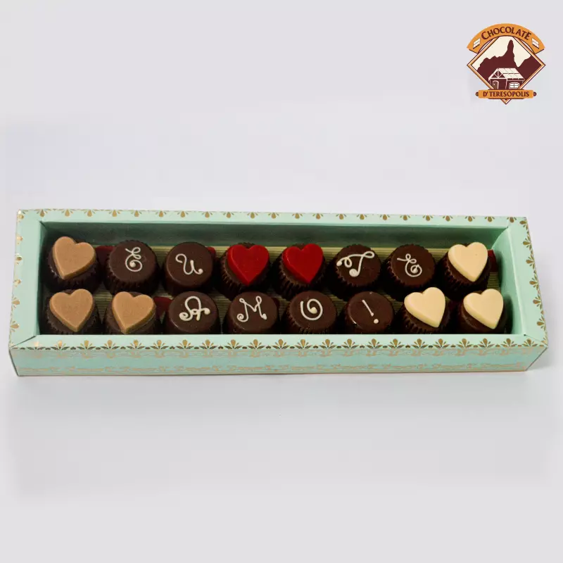 Caixa Vintage Bombons "Eu te amo"