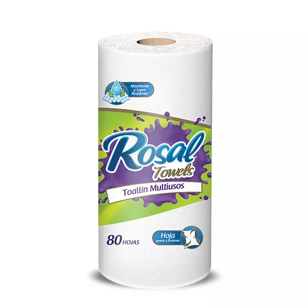 Bulto Rosal Towels Toallin 80 HOJAS