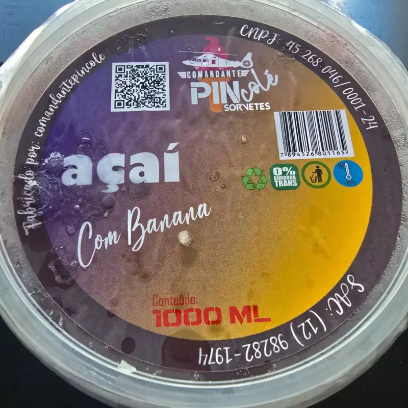 Açaí com Banana de 1 Litro