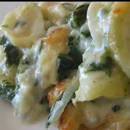 Bacalhau com Espinafres e Natas-entrega free