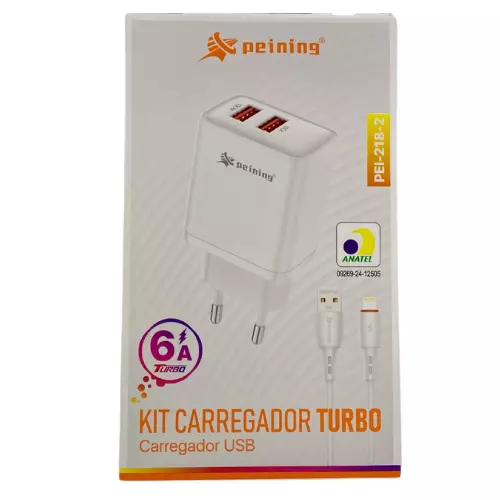 CARREGADOR PEINING IOS PEI-218-2