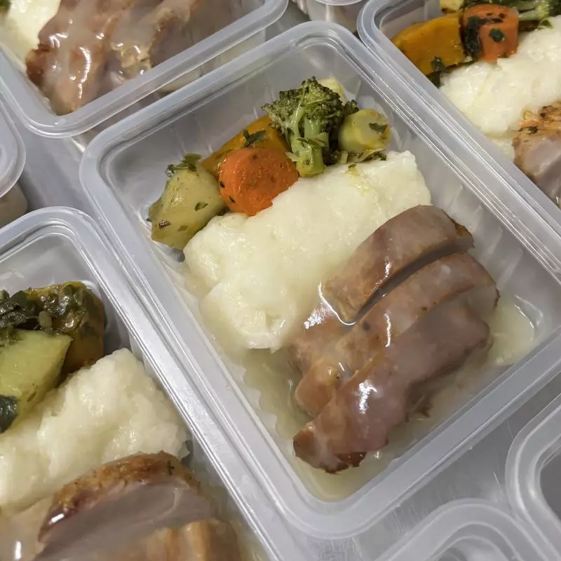 Filé mignon suíno com purê