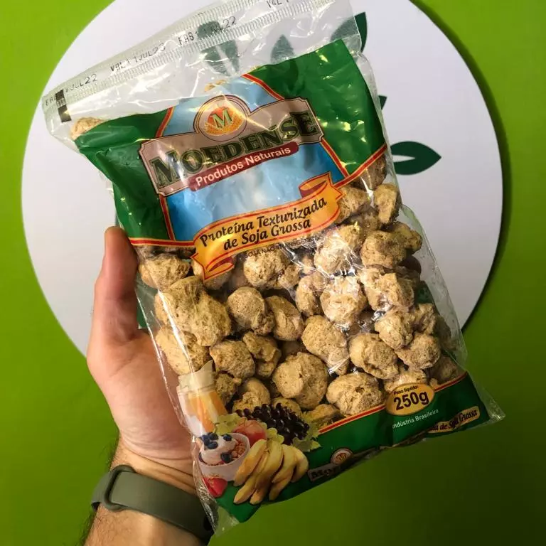 Proteína de soja grossa (bacon)