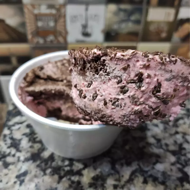 Bolo no pote sensação