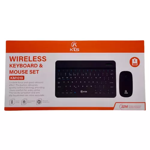 KIT TECLADO E MOUSE S/FIO KTS KM1010