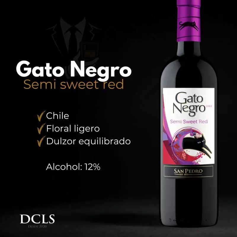 Gato negro Semi sweet Red
