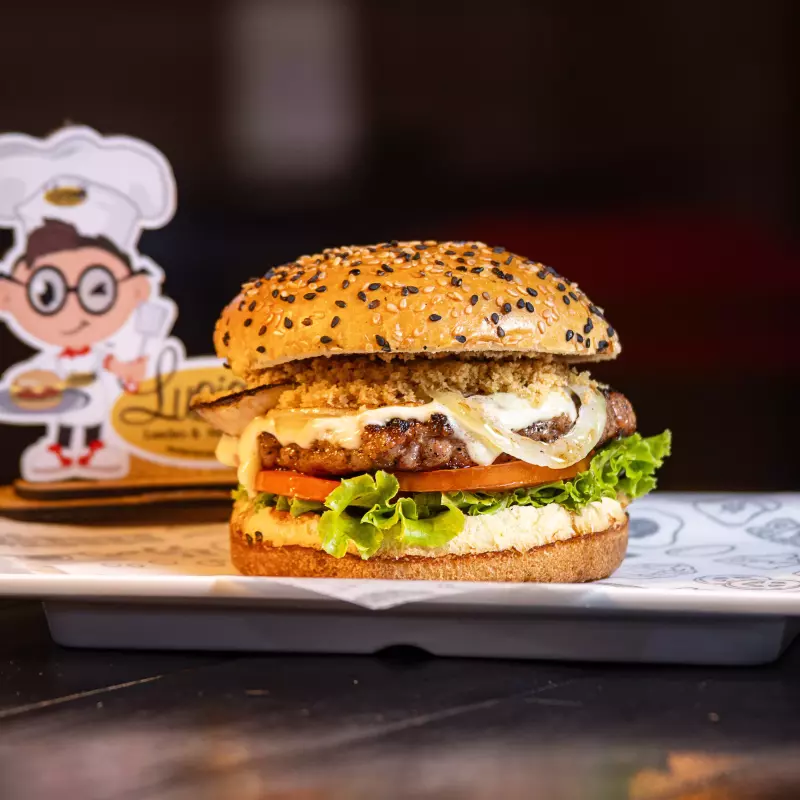 Burguer de frango  +lata