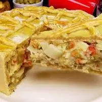 Empadão de palmito com queijo