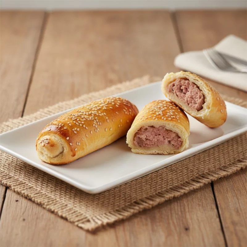 Enrolado de presunto e queijo