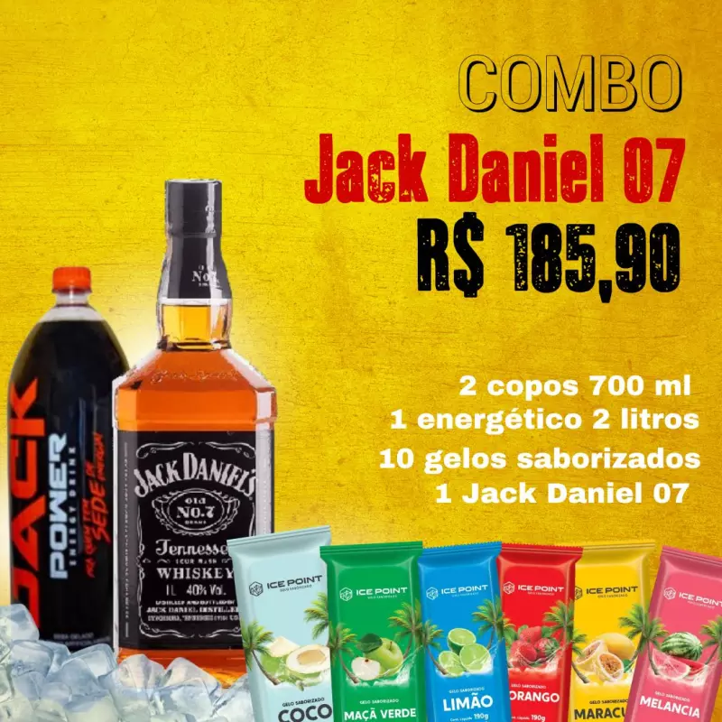 Combo -Jack Daniels Tradicional 1L