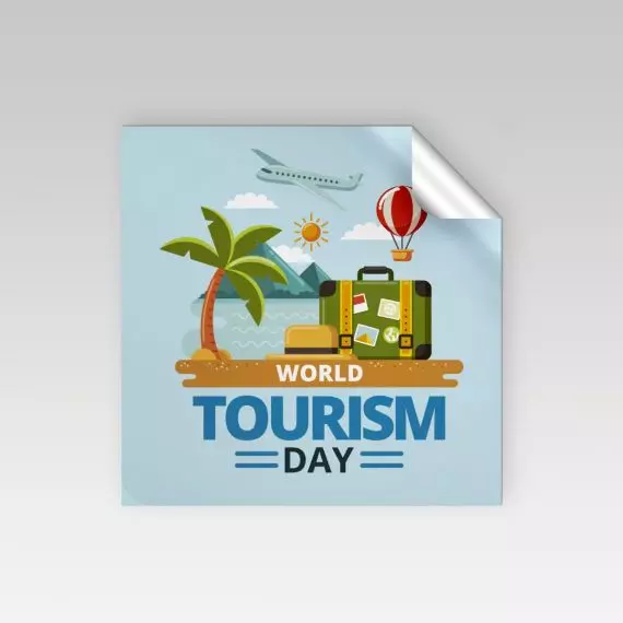 Stickers de Vinyl Cuadrado 1000 pzas