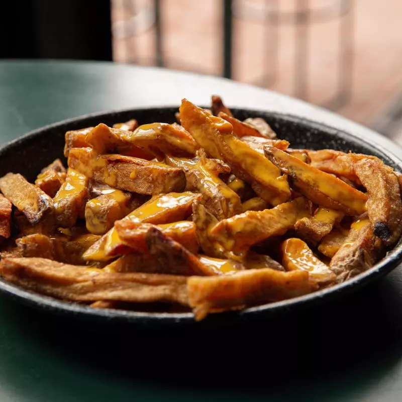 Papas con chedar