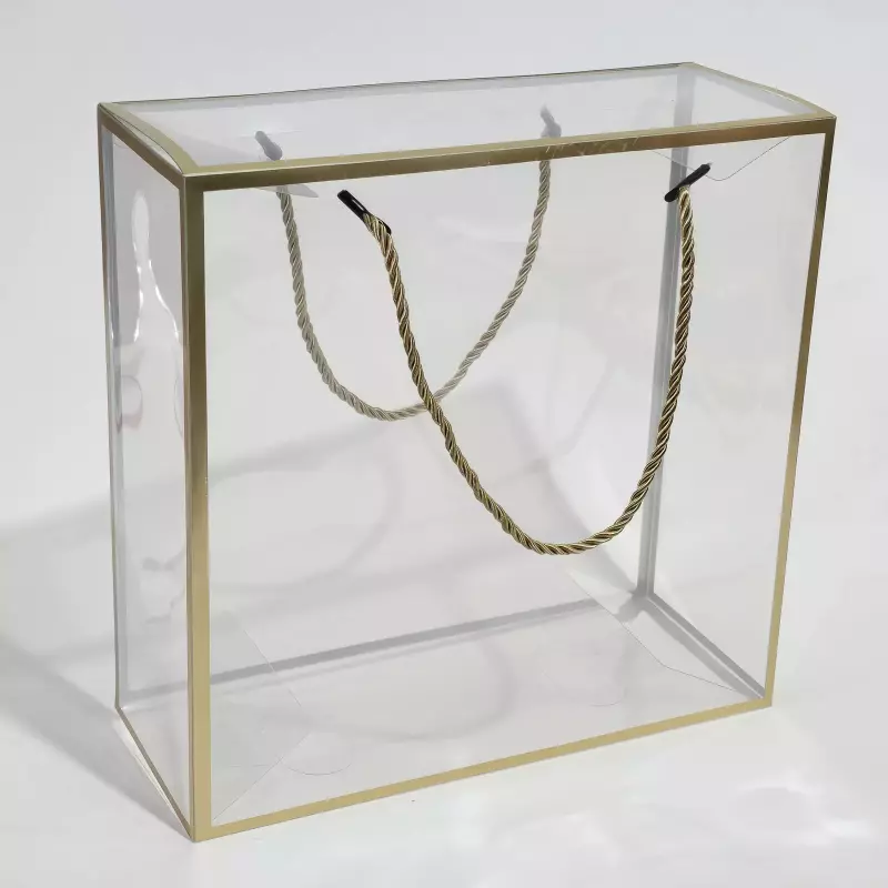 Caja acetato borde cuadrada f