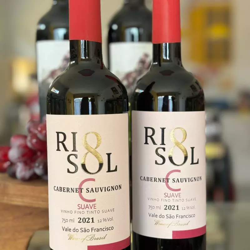 Vinho Cabernet suave Rio Sol 750ml