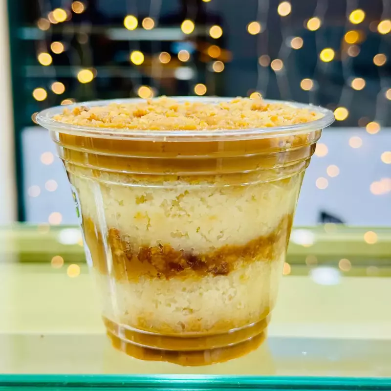 Bolo no pote paçoca