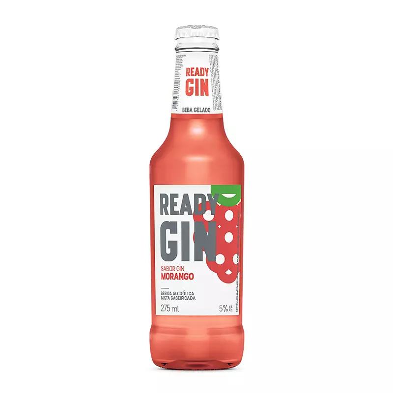 Ready Gin Morango 275ML