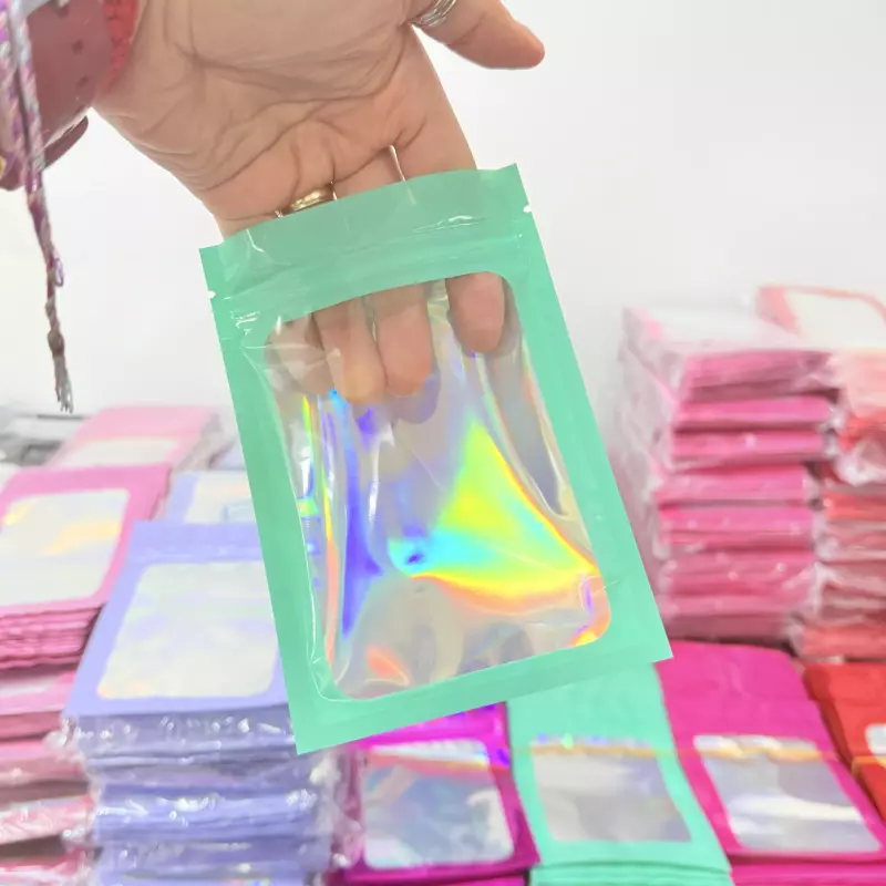 Ziploc Verde Agua Holográf (10,5x15)