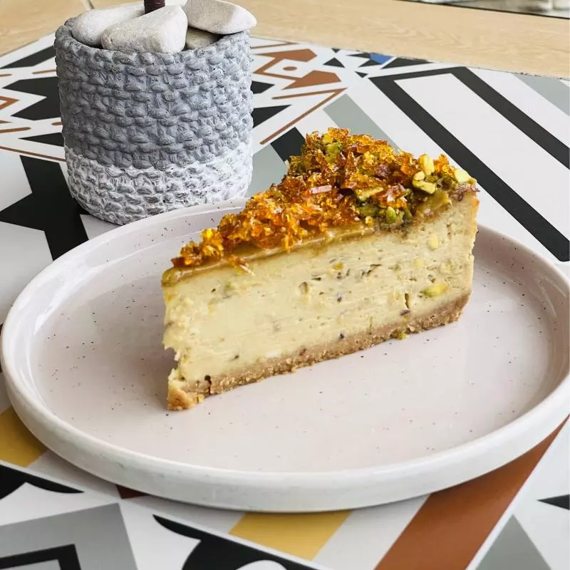 Cheesecake de pistacho