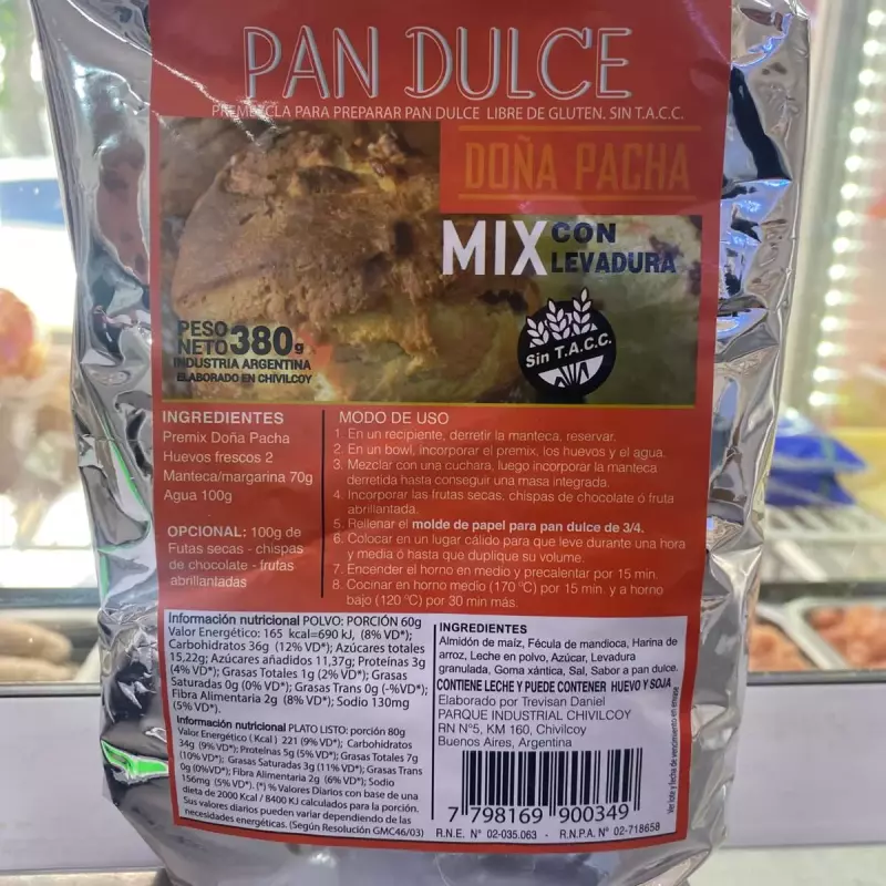 Premezcla pan dulce Doña pacha