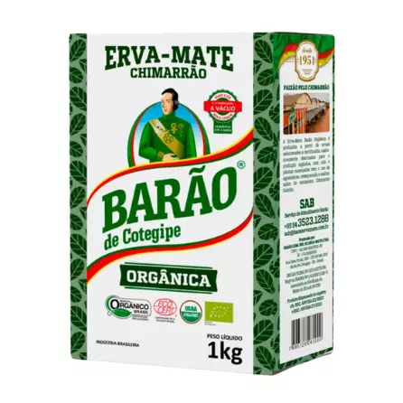 Erva Mate Barão Orgânica 1kg