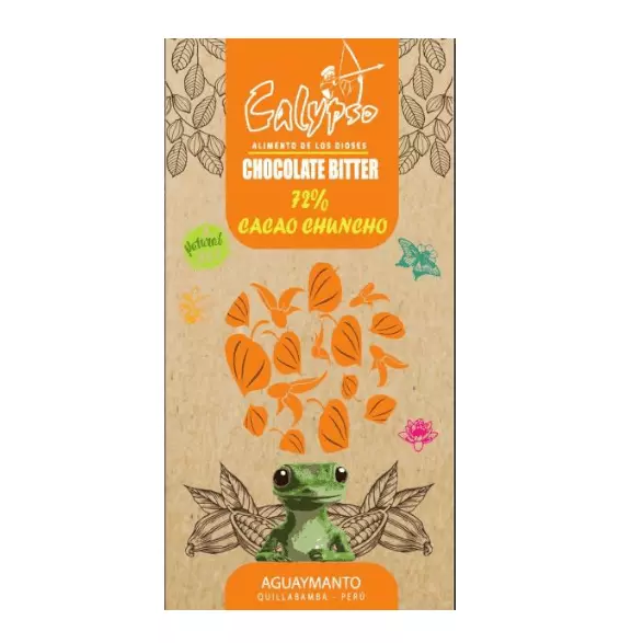 CHOCOLATE BITTER 72% CACAO  CHUNCHO - CALYPSO