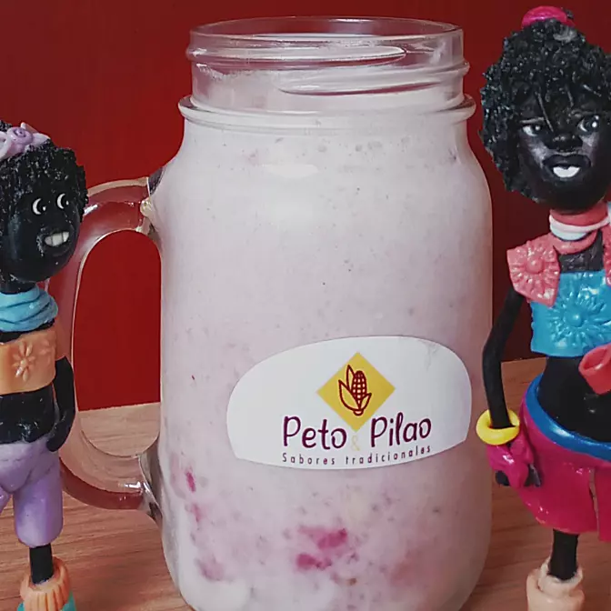 Batido probiotico mora banano