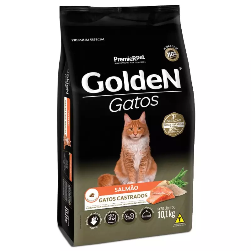 Golden Gato Castrados Salmão